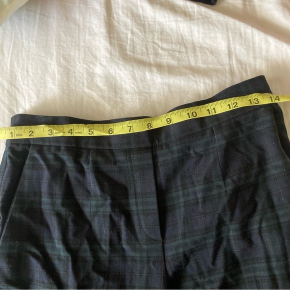 Babaton Jimmy Pant Plaid Dark Green Trousers Dress Pants Size 4 - Picture 6 of 10